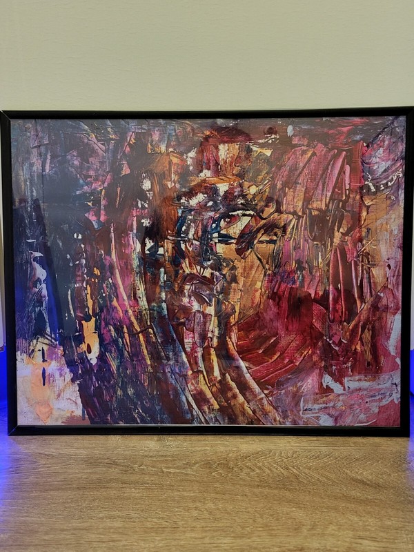 «Jazz Musician» READY TO HANG ORIGINAL ABSTRACT CANVAS INSIDER ART PIECE