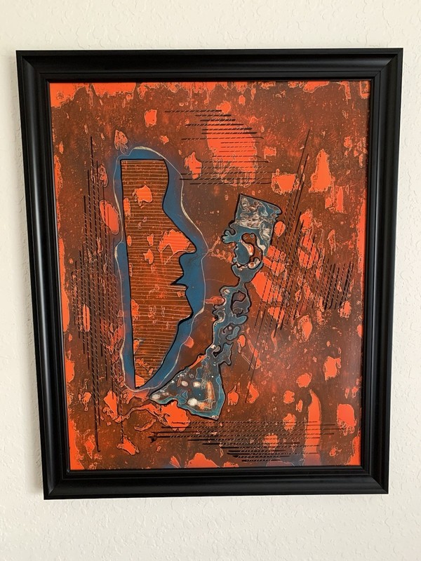 ORIGINAL 80’S ABSTRACT GRAFFITI SPRAY PAINTING N.Y. ROSARIO PROVENZA #79