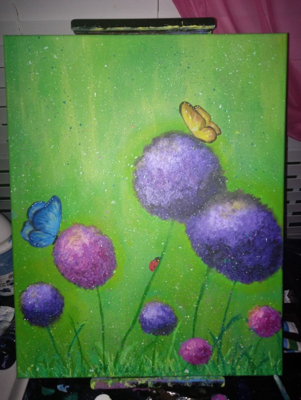 Pom Pom Wow! Whimsical Painting By JazzyBlue