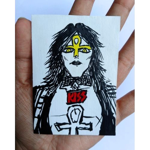 KISS BAND ACEO Original Music Rock Anime Art Card Acrylic Hand Painting NEW OOAK gallery