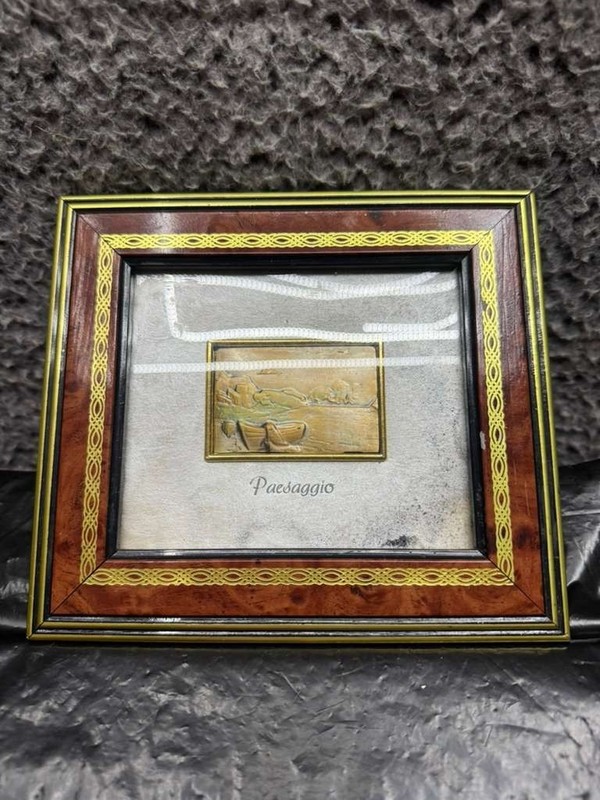 Vintage Creazioni Artistiche Italy 925 SS Landscape Art Of Paessagio 7″ x 6″
