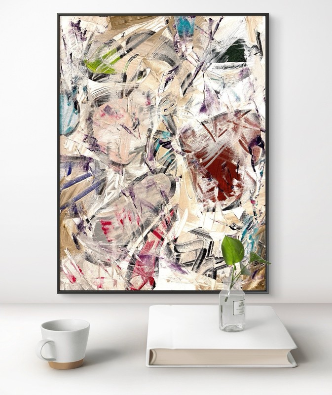 Original Abstract Expressionism 12x16 Emerging Topics Handmade Signed Fine Art gallery