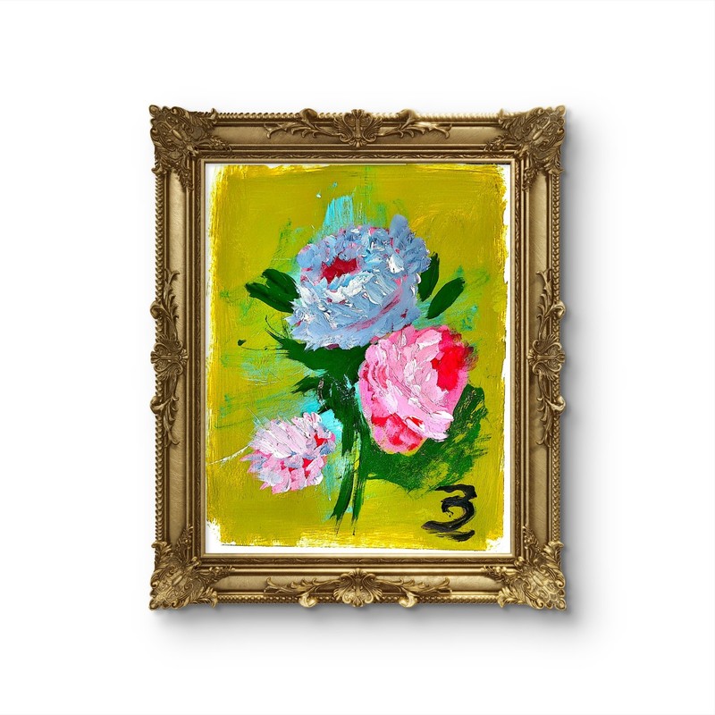 Mother’s Day Roses Study Contemporary Expressionist Original Painting