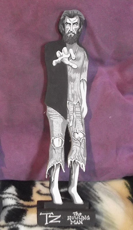 ACRYLIC PAINTING TWILIGHT ZONE TV SHOW FLAT WOOD FIGURE