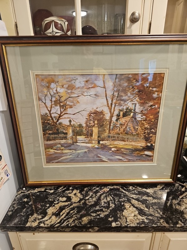 Ernest Cramer Original Watercolor Landscape Impressionist Painting