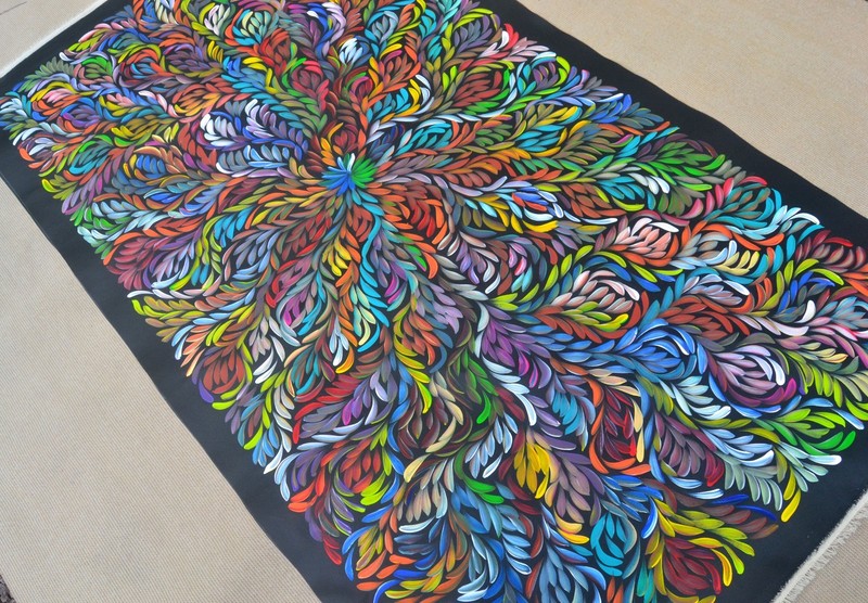 Custom Original Aboriginal Painting by Louise Numina – Made to Order
