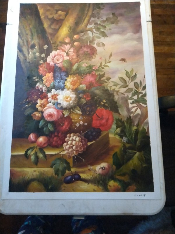 Flowers,Hand Painted, oil on canvas, 36" x 24" gallery