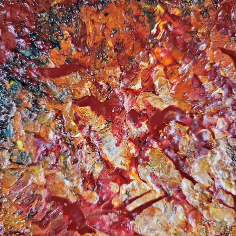 ART - Signed Modern Abstract Original Painting 10x8 Stretched Canvas Art gallery