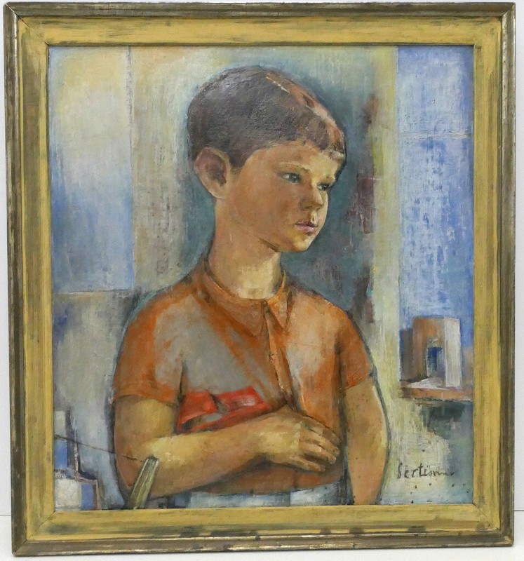 Wernhera Pfenning-Sertüner klassische Moderne, Junge Portrait, 1959 Oldenburg
