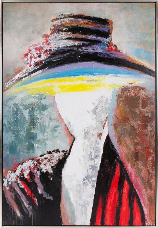 Hand-Painted Lady Marta Art-Traditional Victorian Decor