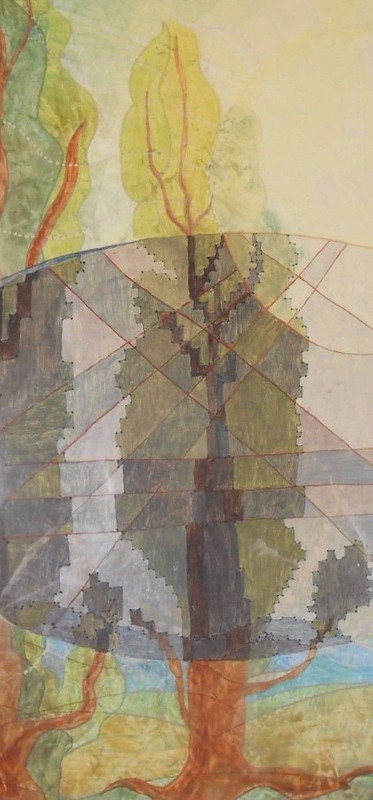 British Elvic Steele b. 1920 "The Scan of Science" Signed Oil on Artist Board gallery