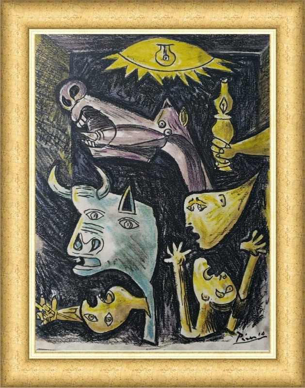 Pablo Picasso, Spanish Artist » Engraving on Cardaboard / Hand Signed»