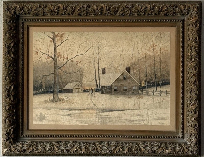 SAMUEL CHAFFEE ANTIQUE 19TH CENTURY LANDSCAPE PAINTING OLD HUDSON RIVER 1890s gallery