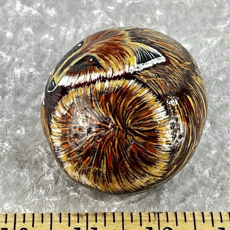 Red Fox Painted Stone - 3" gallery