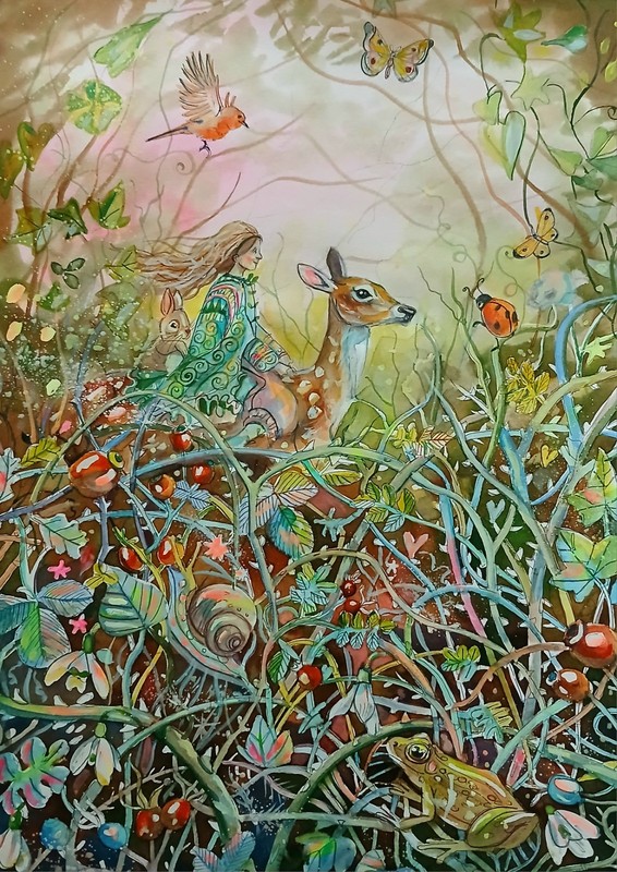 sale on Kay Dawson watercolours A3 New beginnings WATERCOLOr