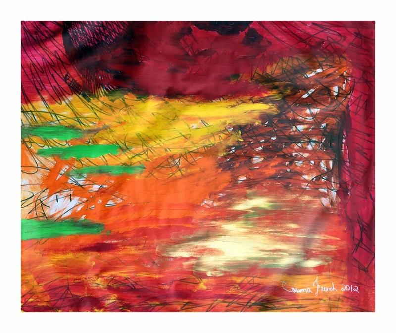 Cosima French Artist «Never Ending World» Original Acrylic On Canvas