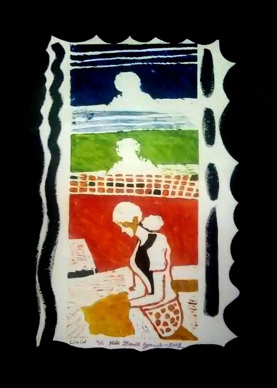 Contemporary Handmade Painting Md & Sd By World Fame Artt. Nidhi Bandil gallery