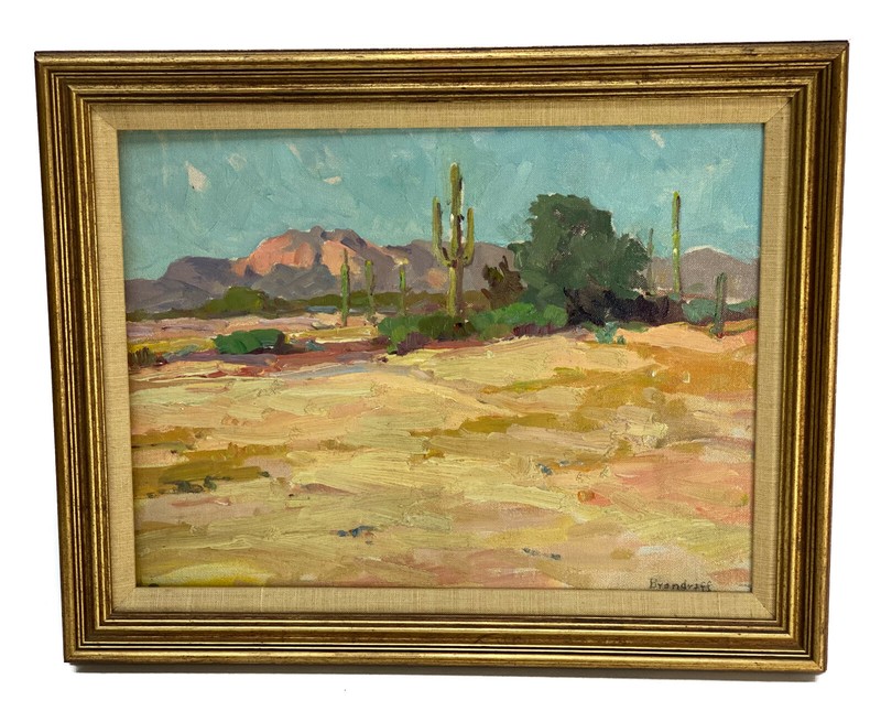 George Kennedy Brandriff (American 1890-1936) Oil on Canvas Desert in Hemet CA gallery