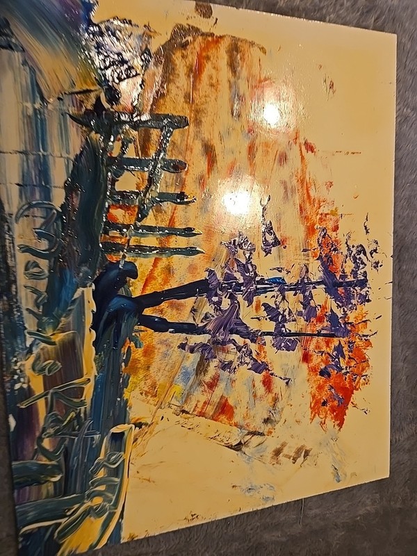 Morris Katz Original Painting 8x10 Signed Abstact gallery