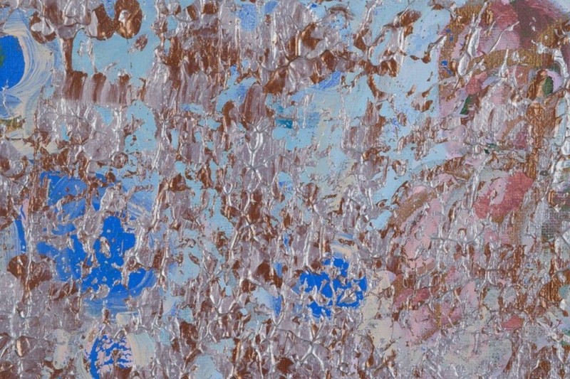 Lotte Kjøller, Danish artist. Mixed media on canvas. Abstract composition. gallery