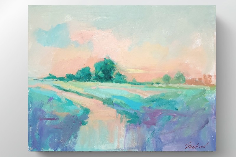 Original Impressionist Painting 14x11 inch on Canvas _ Signed by Artist gallery