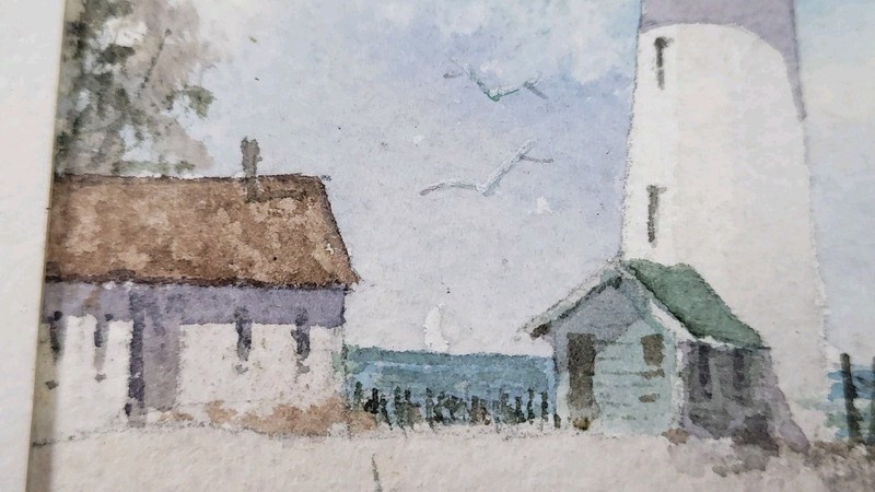 Rolandas Vilkauskas American Artist Cape Cod May Watercolor Paper 6"x4" gallery