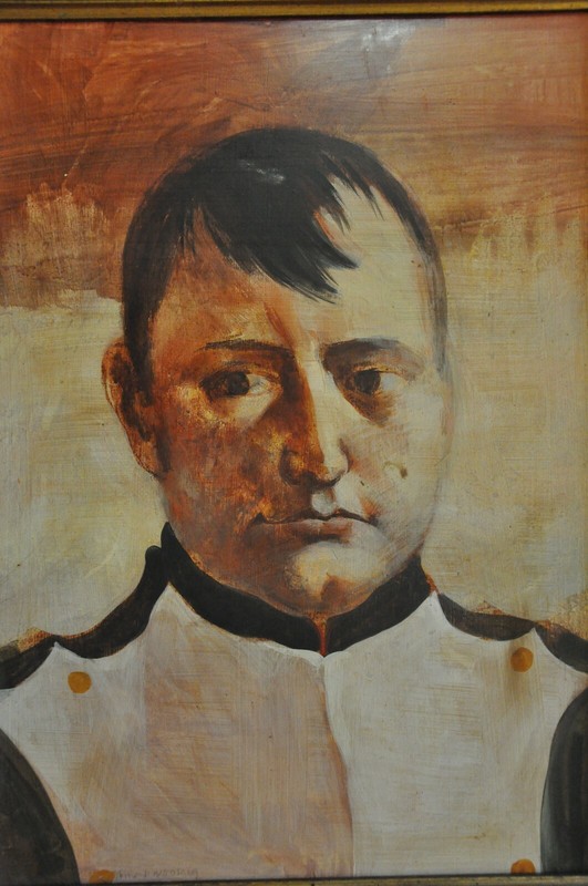 HAROLD WOOD (1918-2014) 'PORTRAIT OF NAPOLEON' ORIGINAL OIL ON BOARD SIGNED gallery