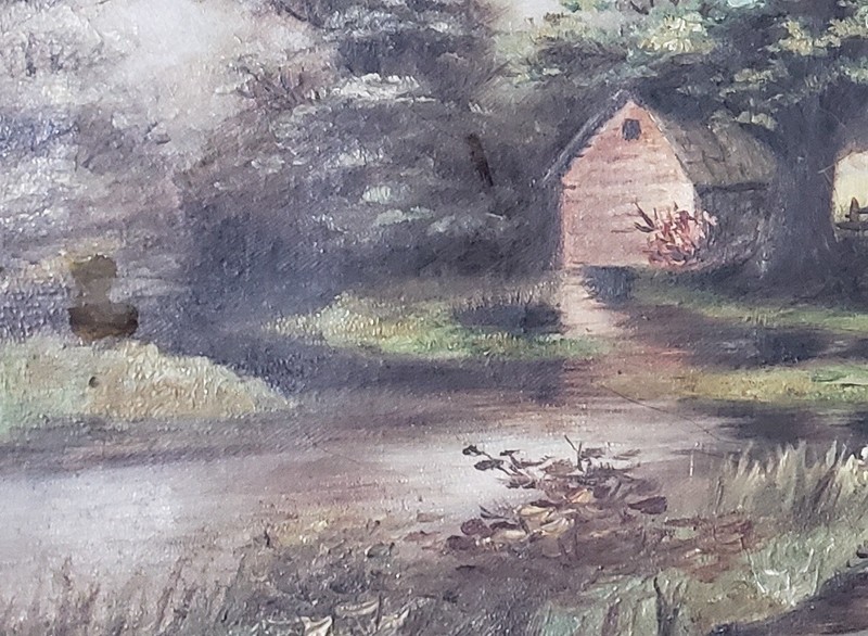 Old Antique San Jose California Plein Air Impressionist Painting Rural Landscape gallery