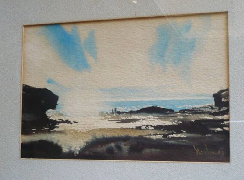 CRANDALL NORTON, PLEIN AIR CALIFORNIA COAST SEASCAPE, OLD VINTAGE & LISTED ART