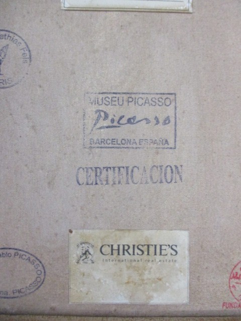 Attributed to Pablo Picasso Oil on Canvas, 14" x 10" – Christie's Documentation gallery