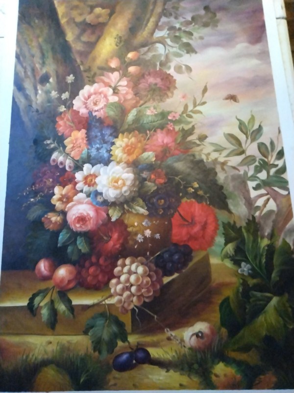 Flowers,Hand Painted, oil on canvas, 36" x 24" gallery
