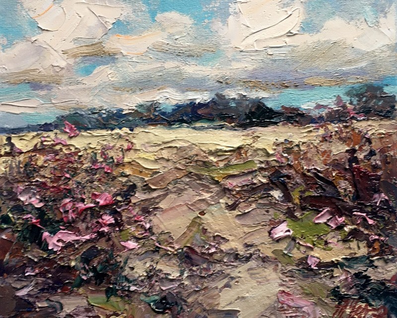 Oil Painting The End Of The Summer Cherednichenko A. Unframed Original nAAA2516