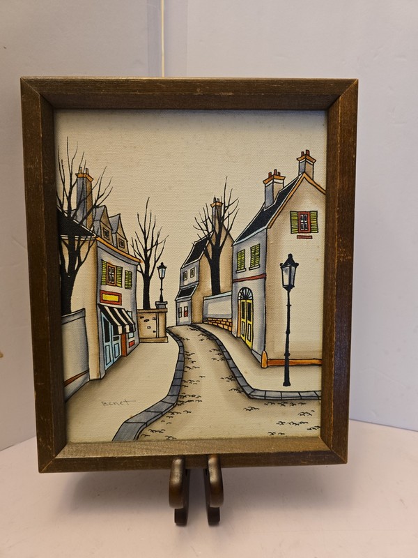 Paris Street Scene by Jean Benet – Original Oil Painting
