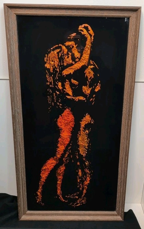 Unique Vintage Erotic Large Foil Scratch Art Lovers Embrace FREE SHIPPING
