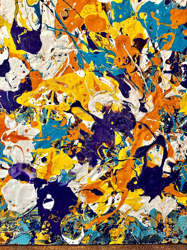 Juan Cervantes Artist like Jackson Pollock Abstract Expressionism Painting gallery