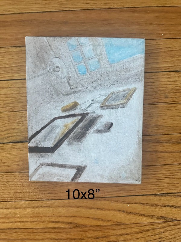 An Old House’s Living Room By The Window Painting 2018