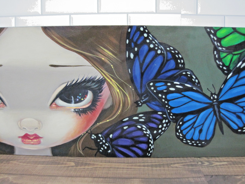 ORIGINAL by Jasmine Becket Griffith Strangeling Rainbow of Butterflies 2009 gallery
