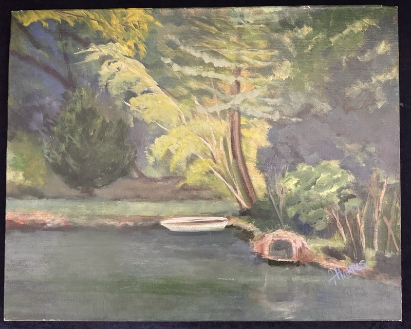 F Harris Signed Painting
