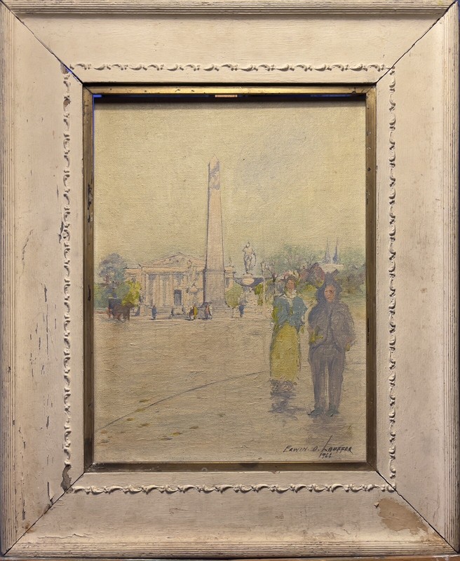 Erwin O. Lauffer | 1966 Original Painting | 12 x 9 in | regional artwork!