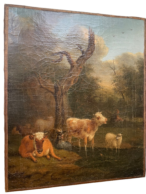 17th Century Dutch Old Master - Adriaen Van de VELDE - Antique Oil - Animals gallery