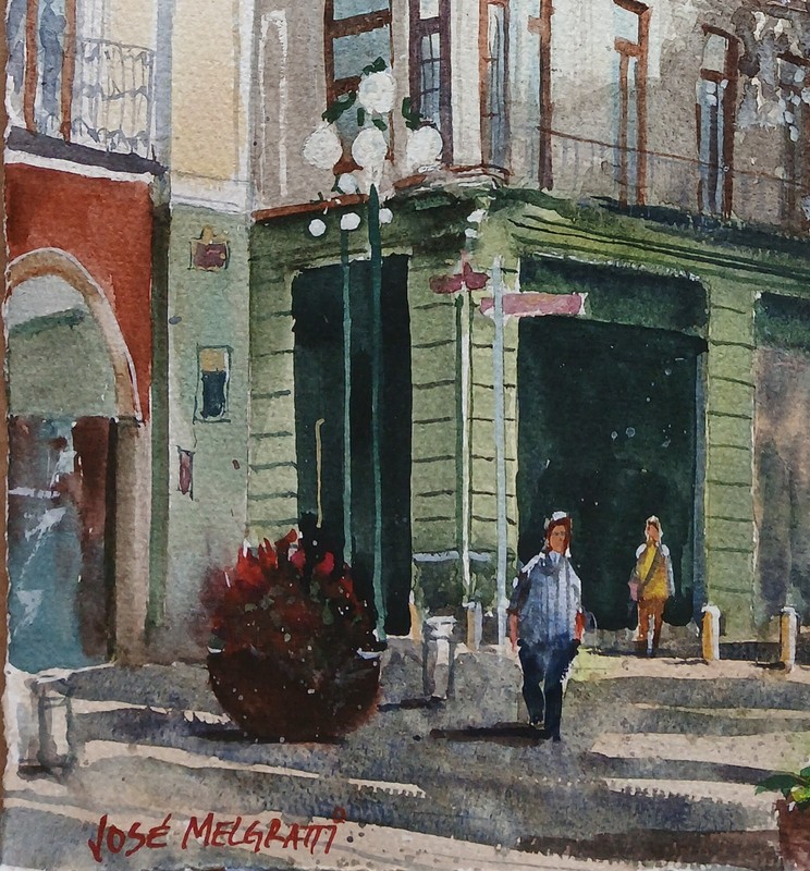 Watercolor Original Painting Puebla, Mexico 12" x 16" NOT A PRINT gallery
