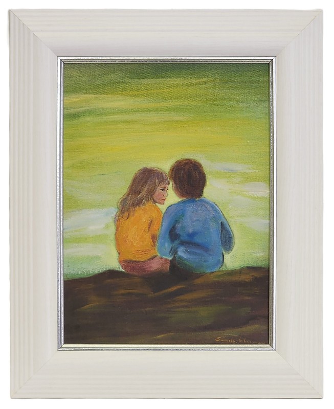 FRAMED SANDU LIBERMAN SIGNED OIL on CANVAS PAINTING