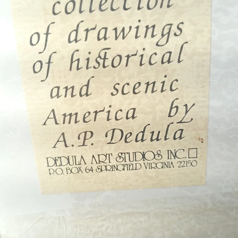 AP Dedula Hand Painted The Capitol Williamsburg Virginia Scenic America Art gallery