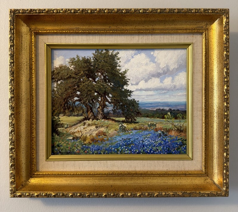 Eric Harrison Original Texas Bluebonnet Floral Oil Painting