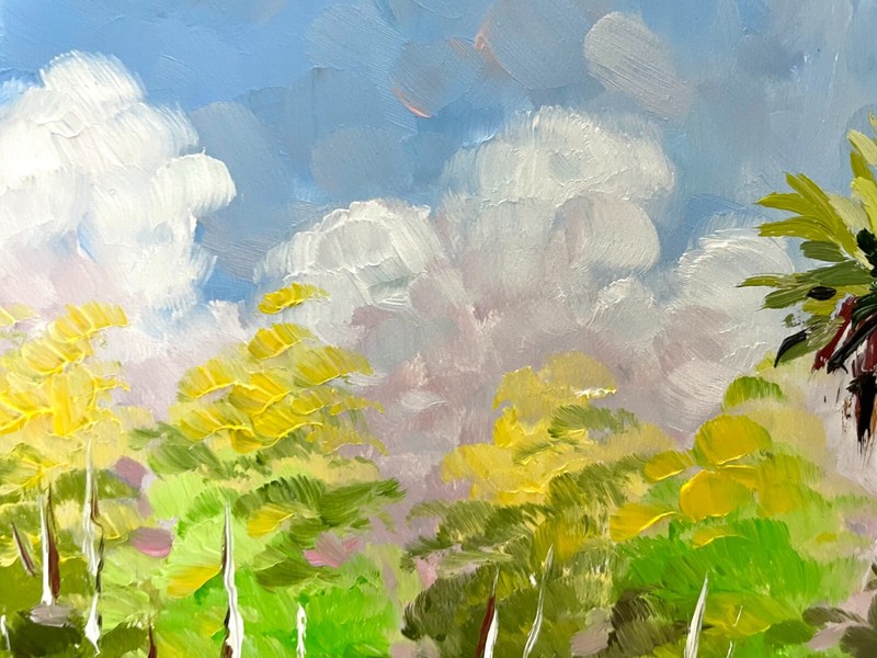 Oil Painting Landscape Art Florida Everglades National Park Wetlands Art 8x10`` gallery