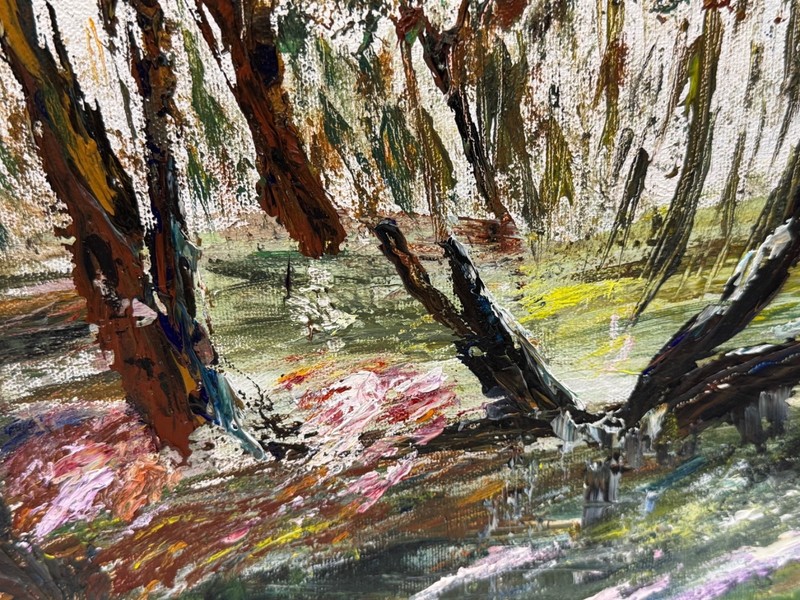 Original Oil on Canvas "Springtime in Florida Swamp" Patricia O Ketteringham gallery