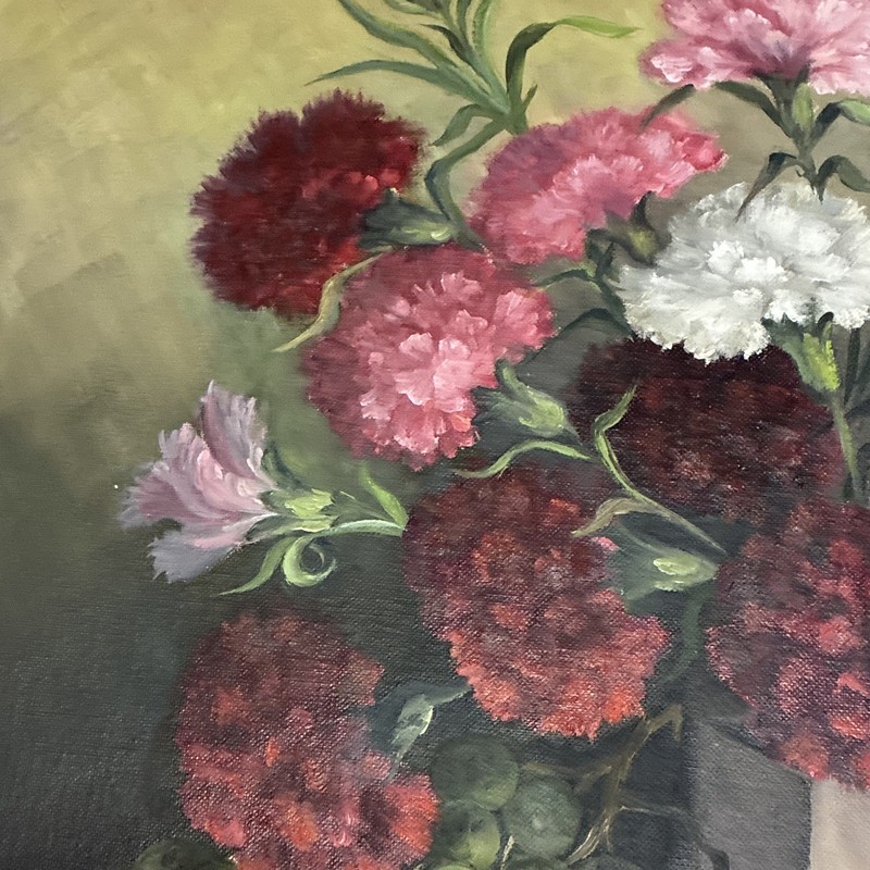 Gladys Young Signed Framed Still Life Painting Flowers & Fruit Floral Nature gallery