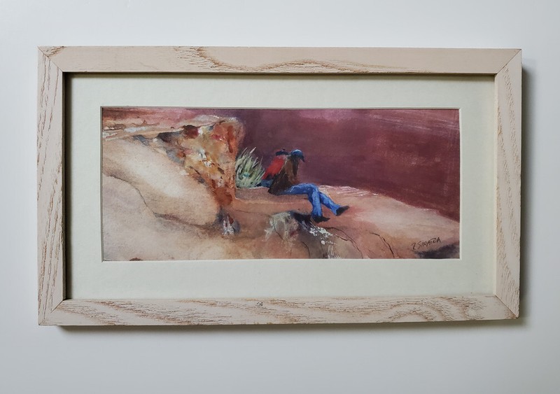 original watercolor painting – Canyon de Chelly II – Framed