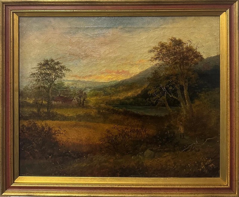 Francis E Jamieson (Joel Owen ) : An Afternoon Stroll , Oil On Canvas ,1919