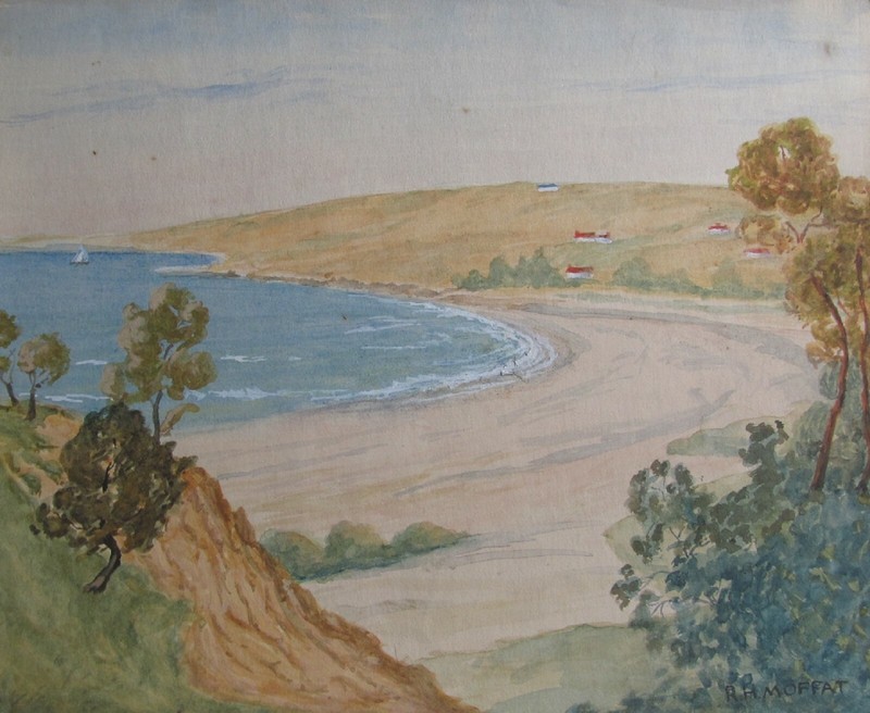 RONALD H. MOFFAT AUSTRALIAN WC «A NEW SOUTH WALES BAY» C 1940